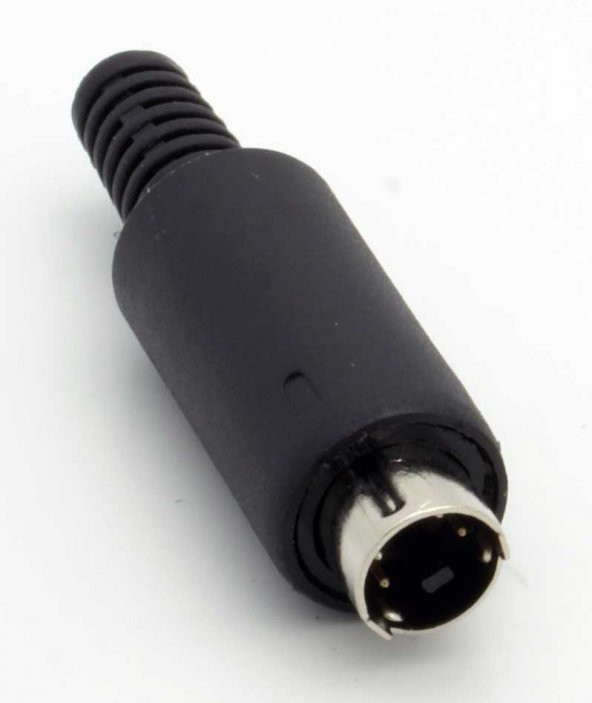4 pin mini din erkek konnektör