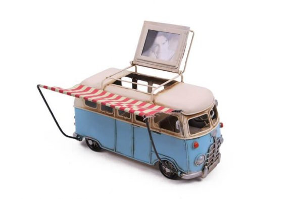 Dekoratif Metal Minibüs Çerçeveli, Kalemlik Tenteli - 3