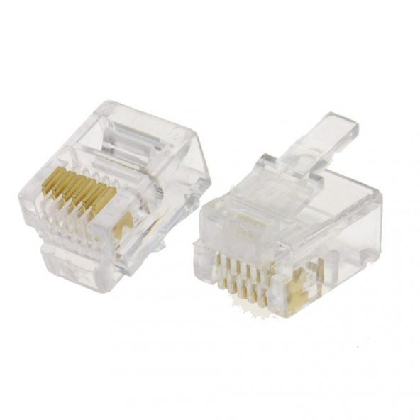 Rj12 Jack 6 pin 100 Adet