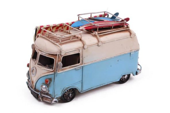 Dekoratif Metal Minibüs Çerçeveli Kalemlik Tenteli - 4