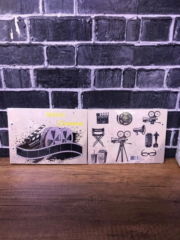 Retro Cinema Anı Albümü Dekoratif Hediyelik
