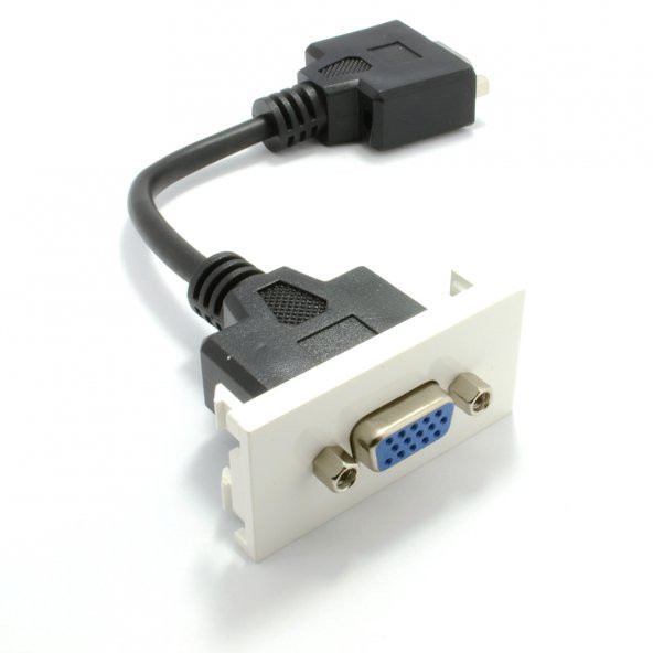 Vga Priz Modülü Kablolu 1.8 metre 22.5x45mm ürün görseli