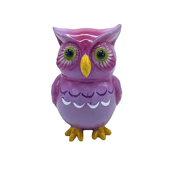 Polyester Kumbara Baykuş Lila ürün görseli
