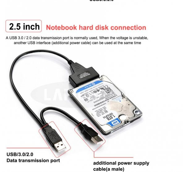 USB Sata adaptör Adaptör Girişli - 9