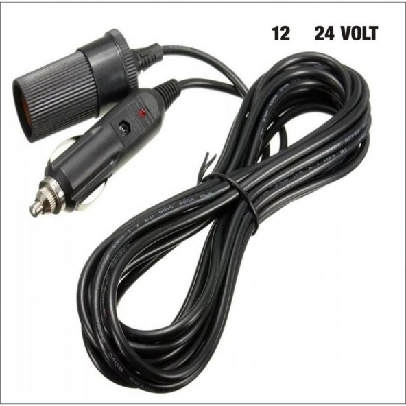 Araç Çakmak Uzatma Kablosu 10 Metre - Resim 2