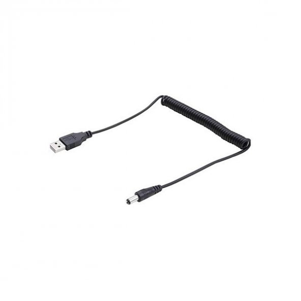 Usb to 5.5 mm dc Jack Kablo Spiral