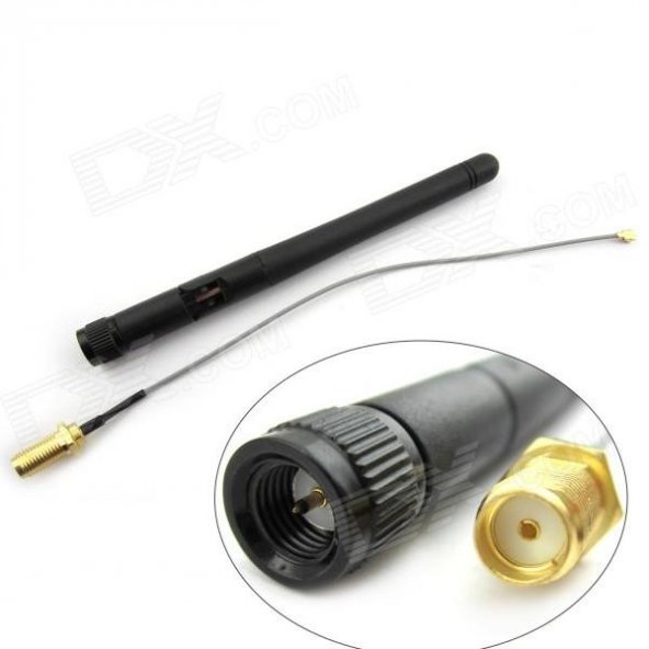 2.4GHz 5dBi Wi-Fi Anten+ Pintail Kablo ürün görseli