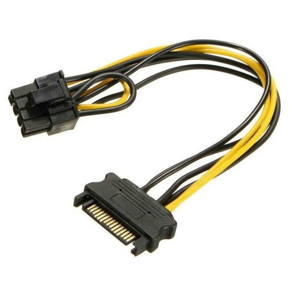 Sata to 8 pin PCI-E Ekran Kartı Güç Çevirici Kablo