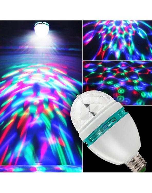 Renkli Disko Lambası Duy Prize Takılan - Resim 4