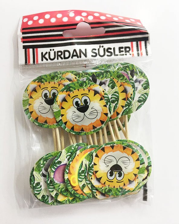 Parti Dalmaçya Temalı Happy Birthday Parti Kürdan Süsü 20 Adet - 2