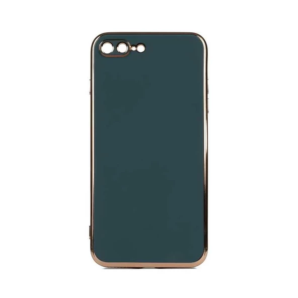 Gpack Apple iPhone 7 Plus Kılıf Bark Parlak Silikon Renkli Kenarları Rose - 5