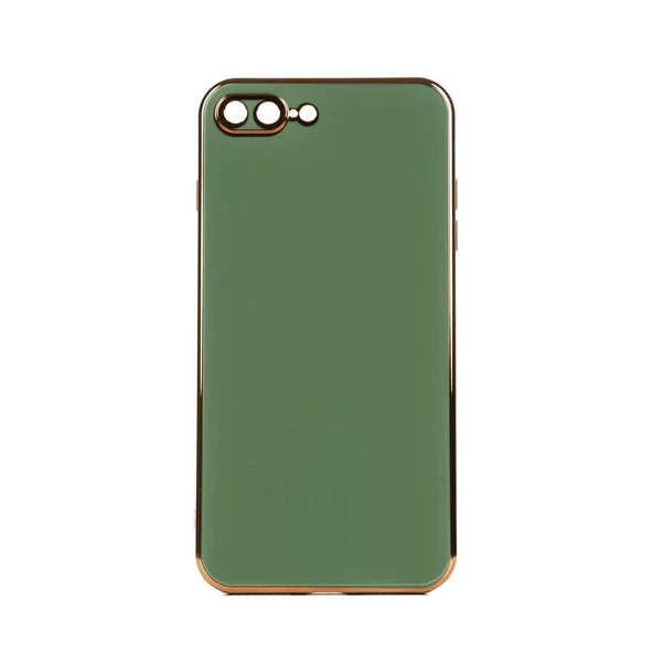 Gpack Apple iPhone 7 Plus Kılıf Bark Parlak Silikon Renkli Kenarları Rose - 6