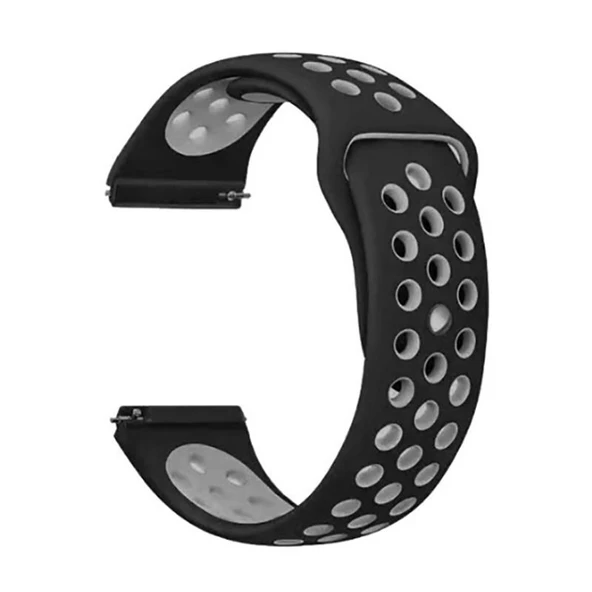 Gpack Honor Watch GS 3 Kordon Delikli Çift Renk Silikon