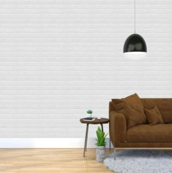 Renkli Duvarlar Kendinden Yapışkanlı Silinebilir Boyanabilir Tezgah Ofis Salon Sünger Tuğla Duvar Paneli Kağıdı - Resim 8