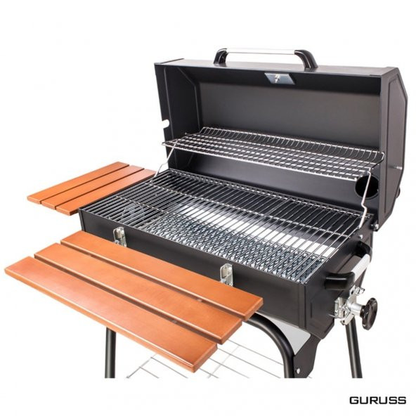 Guruss CG-075 Kömürlü Barbekü Mangal + Kılıf + Önlük - 5