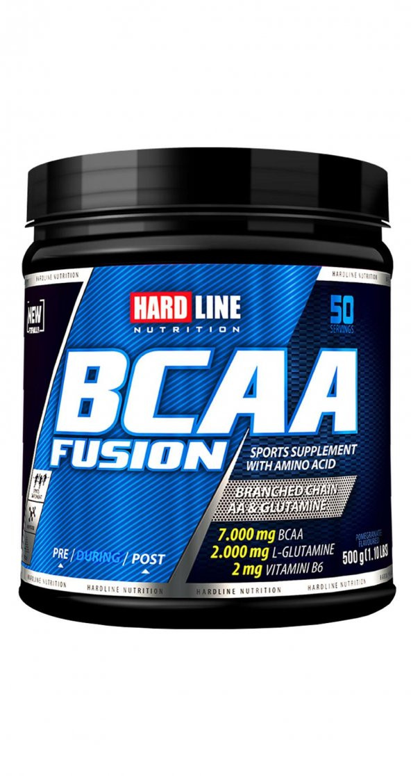 Hardline Bcaa Fusion 500 Gram 50 Servis Bcaa Powder Nar Aromalı