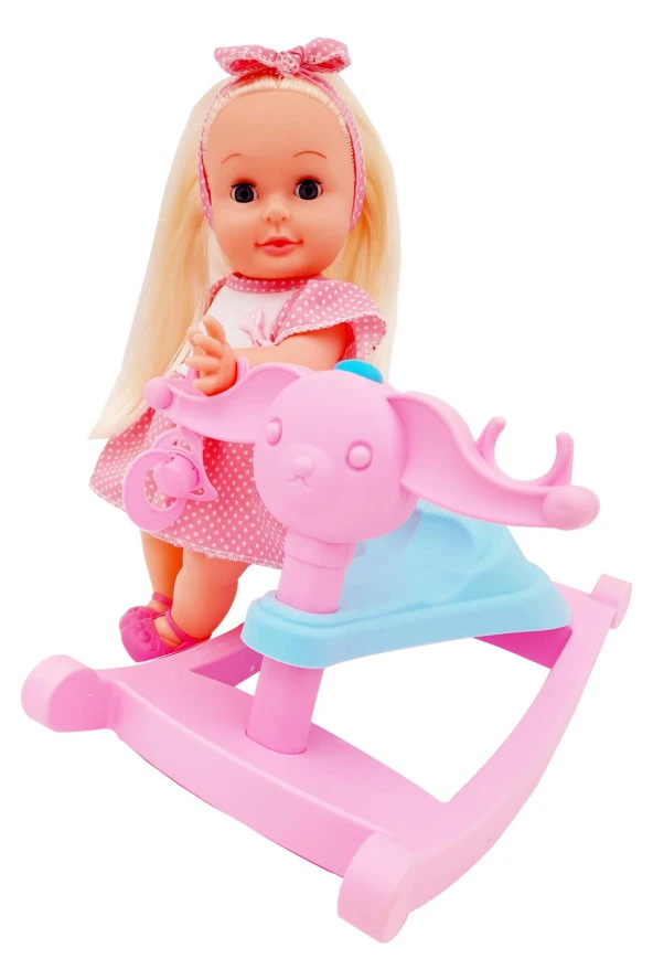 Global Toys Panda Salıncaklı Altını Islatan Roza Et Bebek - 3