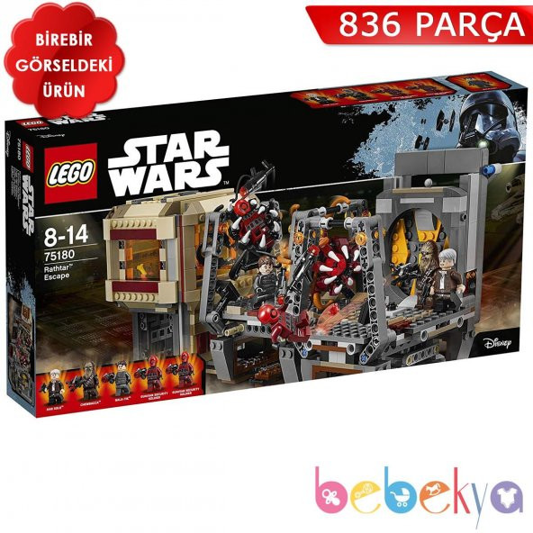 Orjinal Lego Star Wars Kargo Uçağından Kaçış Rathtar Escape Lego Star Wars Serisi 75180