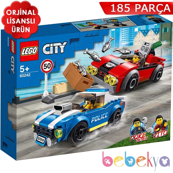 Orjinal Lego City Polis Otobanda Tutuklama Orjinal Lego City Serisi 60242