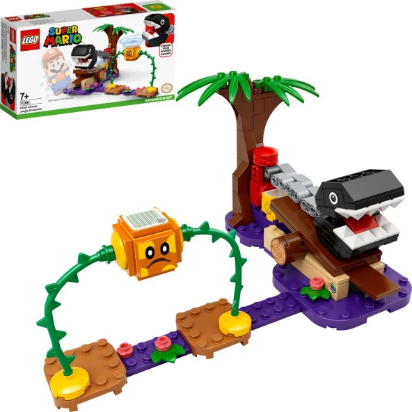 LEGO® Super Mario™ Chain Chomp Orman Karşılaşması Ek Macera Seti 71381 Yapım Seti Yaratıcı Çocuklar için Koleksiyonluk Oyuncak (160 Parça)