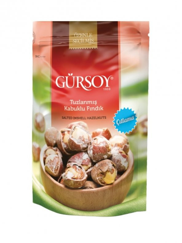 Gürsoy Tuzlanmış Kabuklu Fındık Doypack 75 G