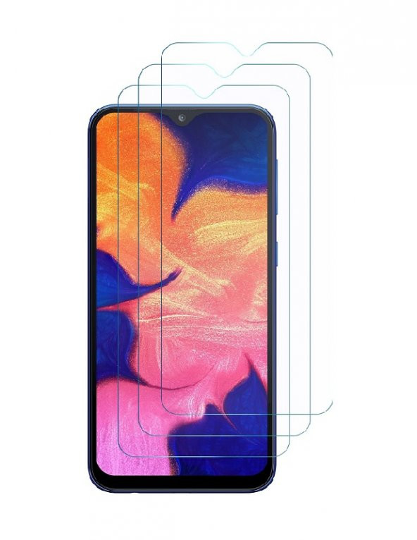 Samsung Galaxy M10 (3 Adet) Ekran Koruyucu Cam - 1