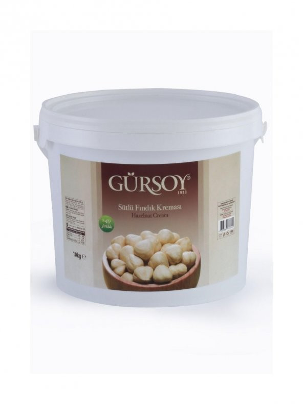 Gürsoy Sütlü Fındık Kreması EDT Kova 10 Kg
