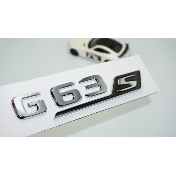 DK Tuning G63S Bagaj Krom Siyah ABS 3M 3D Yazı Logo Benz İle Uyumlu