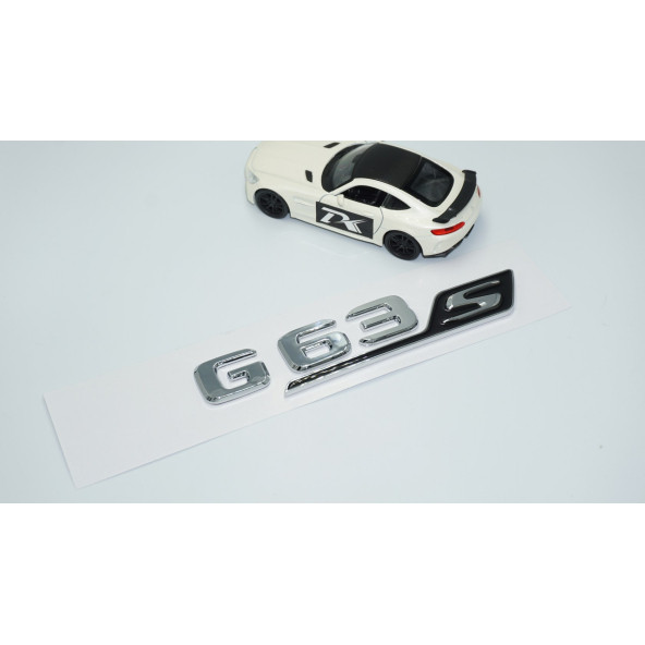 DK Tuning G63S Bagaj Krom Siyah ABS 3M 3D Yazı Logo Benz İle Uyumlu - 2