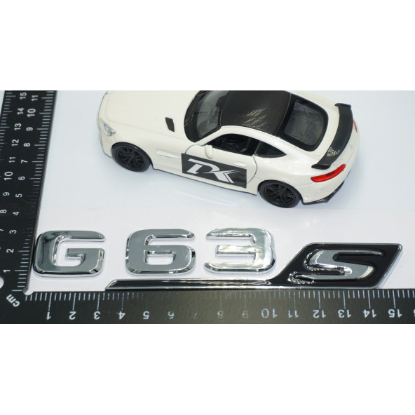 DK Tuning G63S Bagaj Krom Siyah ABS 3M 3D Yazı Logo Benz İle Uyumlu - 4