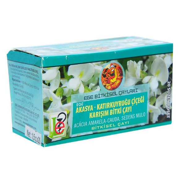 Akasya Katırkuyruğu Çiçeği Karışım Bitki Çayı 20 Süzen Poşet - 3