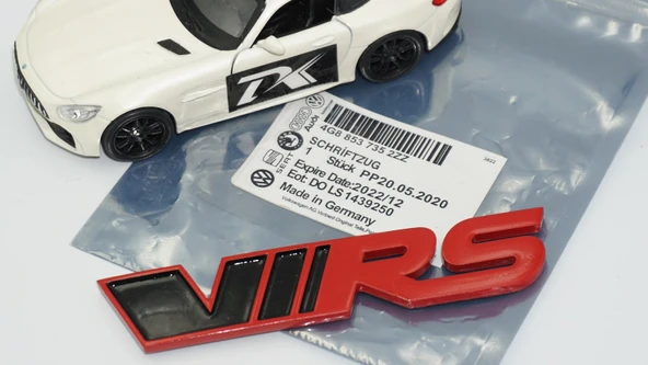 DK Tuning Skoda VRS Bagaj Kırmızı Siyah Kırmızı Siyah 3M 3D Logo Arma - 5