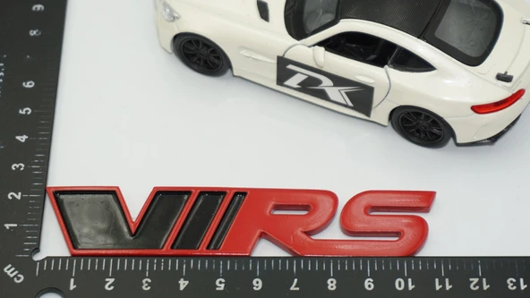 DK Tuning Skoda VRS Bagaj Kırmızı Siyah Kırmızı Siyah 3M 3D Logo Arma - 2