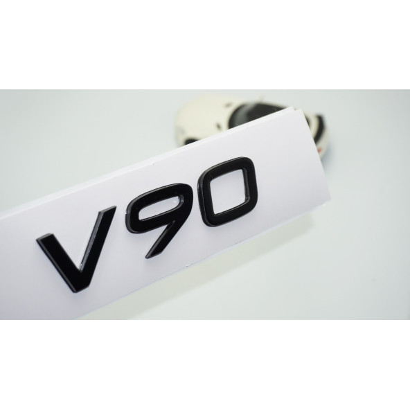 DK Tuning V90 Siyah ABS 3M 3D Bagaj Yazı Logo Volvo İle Uyumlu