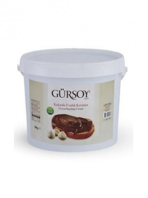 Gürsoy Kakaolu Fındık Kreması EDT Kova 5 Kg