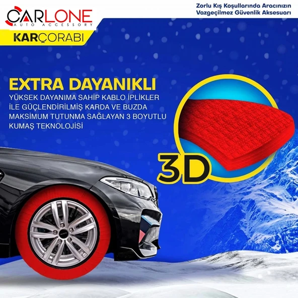 Kar Çorabı  Small Beden- C.Active Series - Zincire Gerek Yok.! - Aynı Gün Kargo - 4