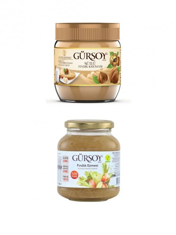 Sütlü Fındık Kreması 400 G & Fındık Ezmesi 320 G