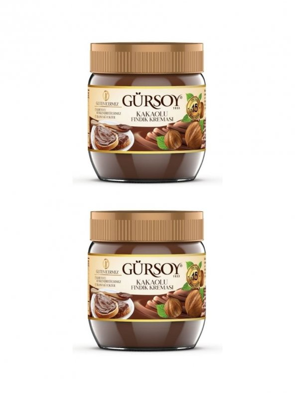 Gürsoy Kakaolu Fındık Kreması 400 G 2li Paket