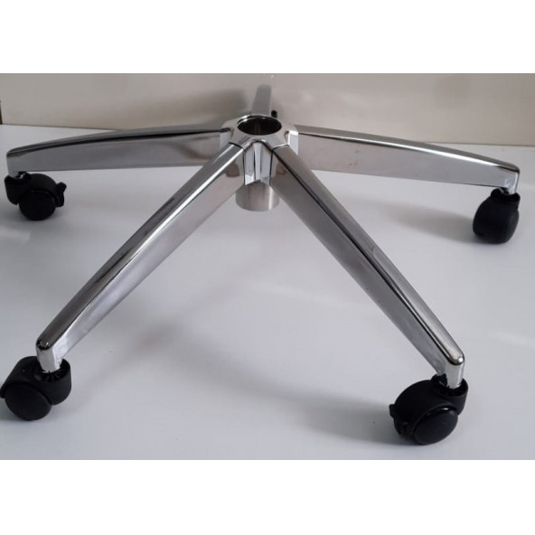 Oyun Koltuğu Krom Yıldız Ayağı Çap 70 cm 150 kg Tekerlekli - Resim 3