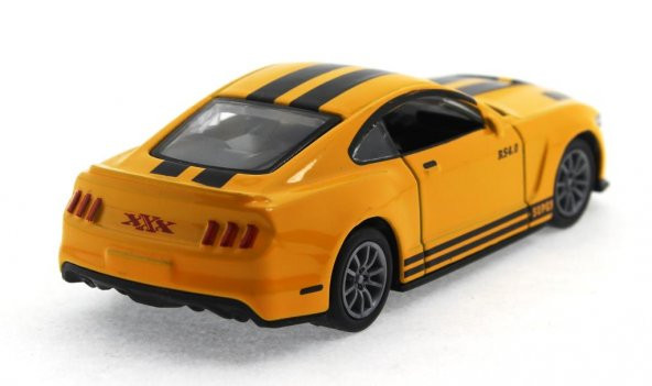 Die Cast Çek Bırak Metal Sarı Spor Araba - 4