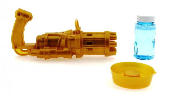 Pilli Sarı Köpük Balon Tabancası - 2