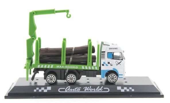 Die Cast Mini Yeşil Kütük Kamyonu - 3