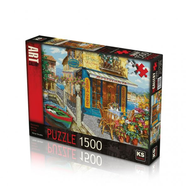 22008 Eski Urbino Restoranı 1500 Parça Puzzle -KS Puzzle