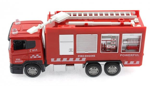 Die Cast Sürtmeli Söndürücü İtfaiye Aracı - 4