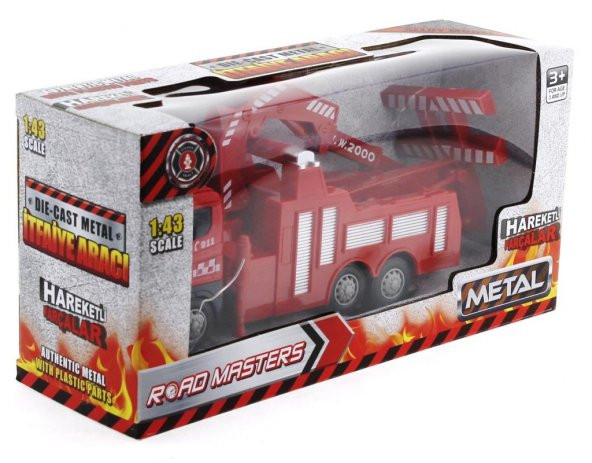 Die Cast Sürtmeli Vinçli Kurtarıcı İtfaiye Aracı - 2