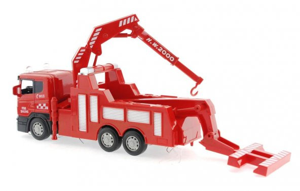 Die Cast Sürtmeli Vinçli Kurtarıcı İtfaiye Aracı - 4