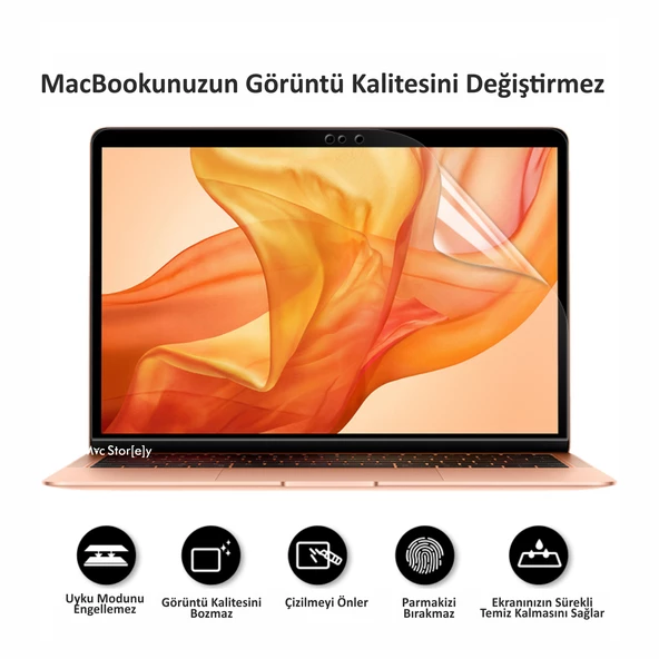Ekran Koruyucu Macbook Pro 16 inç M4-M2-M3-M1 Parlak Anti Scratch (TouchID'li Pro) A2485 A2780 A2991 A3403 A3186 ile Uyumlu - 7