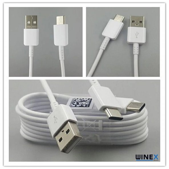 Winex DG970BBE UsbA to Type-C Data ve Şarj Kablosu Beyaz - Resim 4