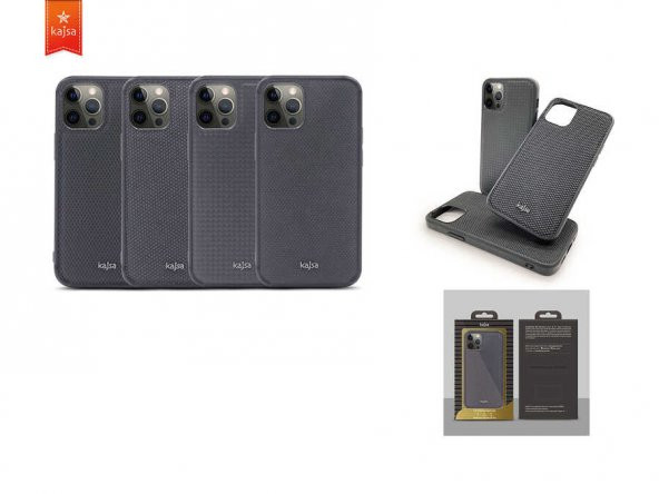 iPhone 12 Pro Kılıf Kajsa Preppie Serisi Dark Kapak - 2