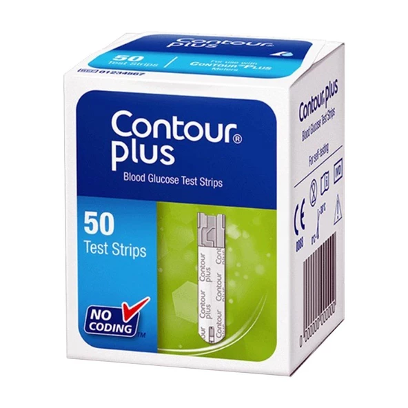 Contour Plus Kan Şekeri Test Stribi 50 Adet